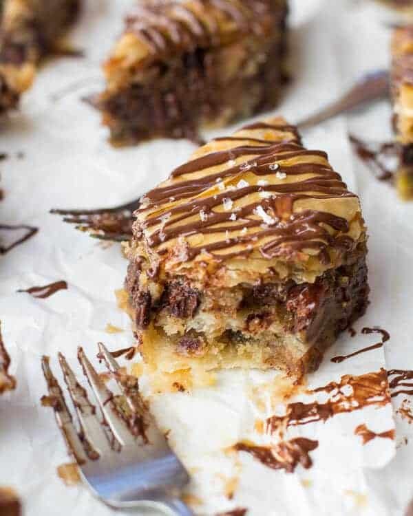 Baklava aux Cookies au Chocolat Salé