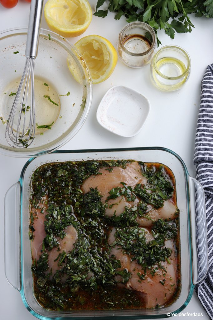 Poitrines de poulet marinées